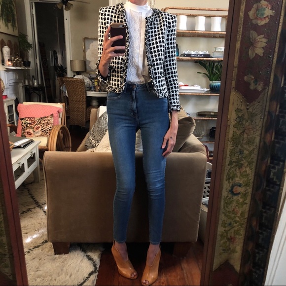 Alice + Olivia Jackets & Blazers - Alice and Olivia Addison frayed jacket